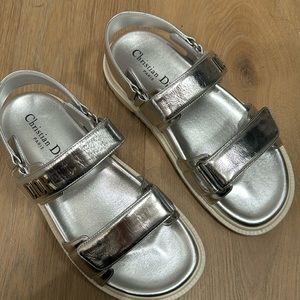 Dior Dioract sandal silver